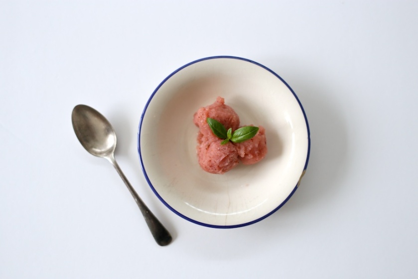 pear and strawberry sorbet | south by north