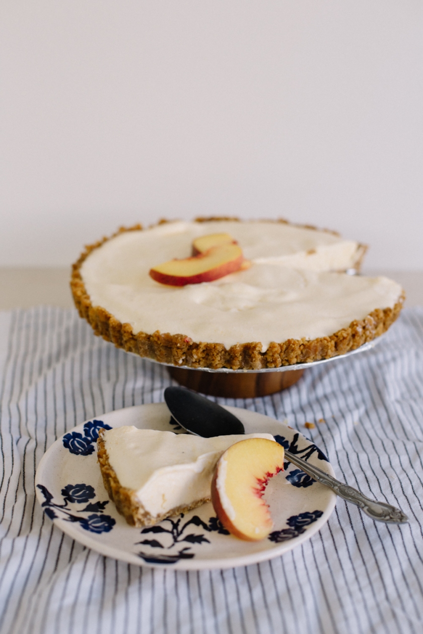 peach and ginger ice cream pie | south by north