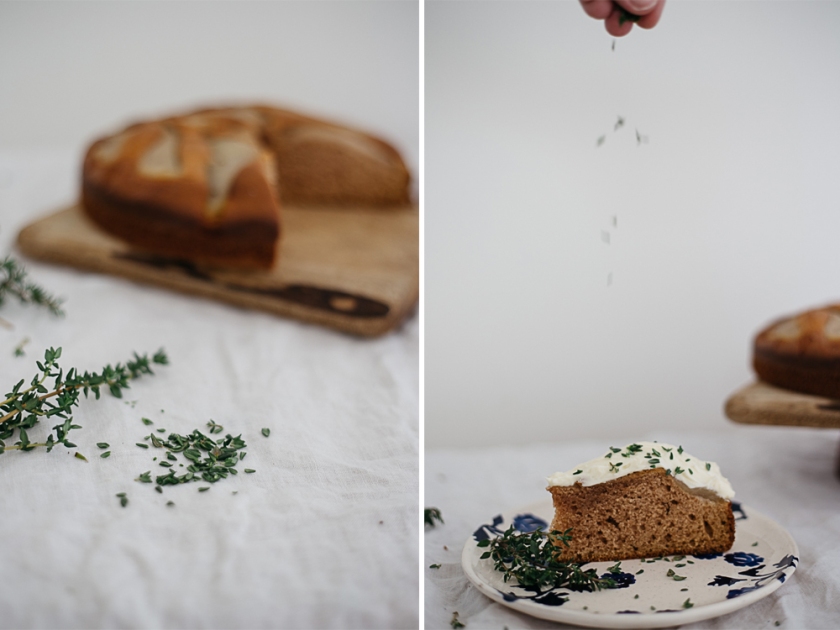 decorate a cake with herbs | south by north